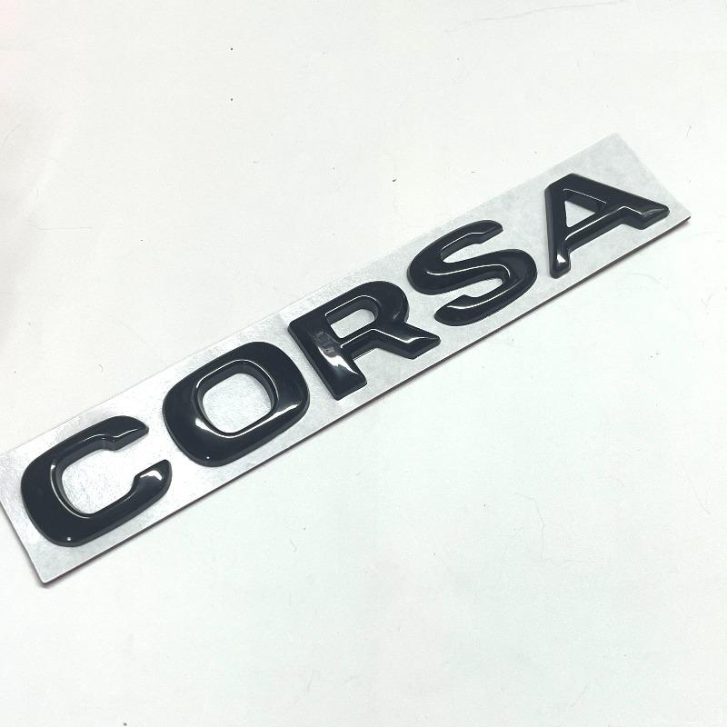 Новейший АБС Эмблема с буквами OPEL COSRA Логотип Автомобильные наклейки Наклейка на задний багажник автомобиля Задний бампер Шильдик Стайлинг Автоаксессуары Для Opel Corsa