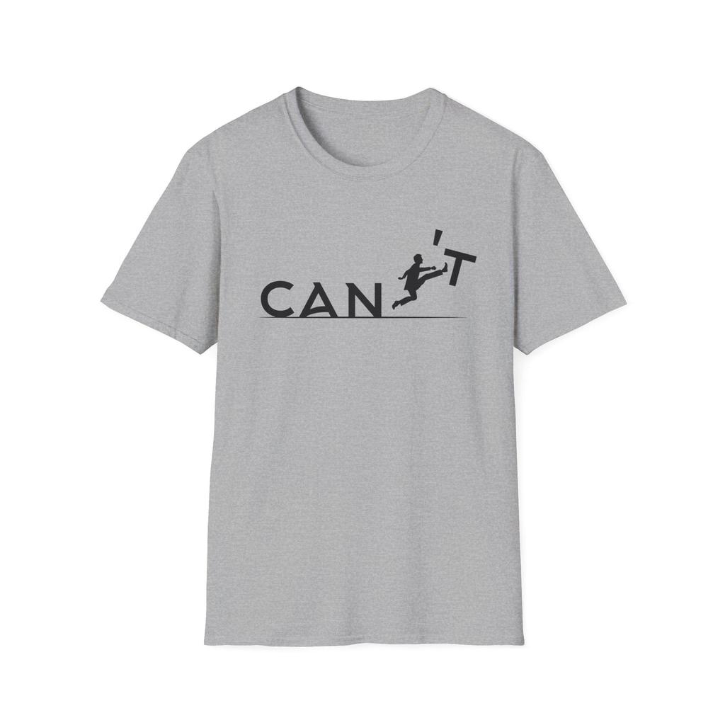 Summer Casual Tshirt Simple And Comfortable Cant Silhouette Runner Tshirt Motivational Typography Jump Design Tee