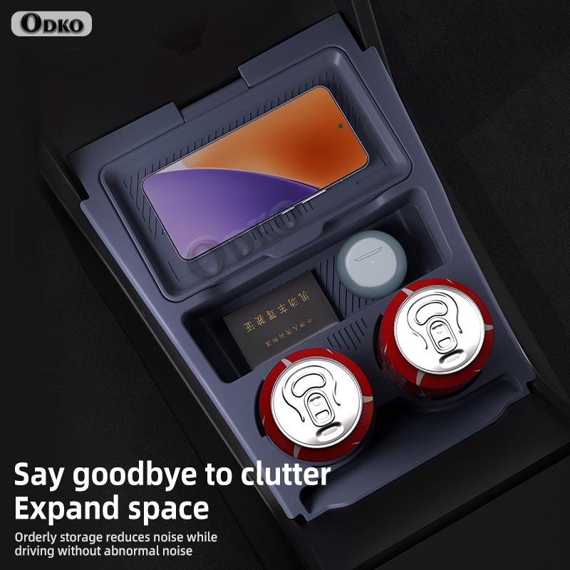 For Geely Boyue L 24 Silicone Storage Box Center Console under Layer Modification Special Car Interior Accessories Organizer