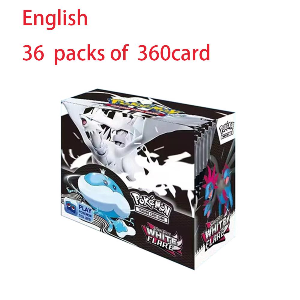 Нетоксичный Новый 360 Покемон Алый Фиолетовый Черный Дракон Белый Дракон Карта Покемон Бустер Серия Меч Щит Питомец Эльф Флеш-Карта