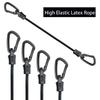 1pc Heavy Duty Elastic Bungee Shock Cord Strap Stretch Plastic Hook Car Luggage Tent Kayak Boat Canoe Bikes Rope Tie Strap Hooks