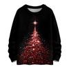 Women's Casual Long Sleeve Woolen Christmas Sweatshirt Fall  Vacation Long Sleeve Pullover