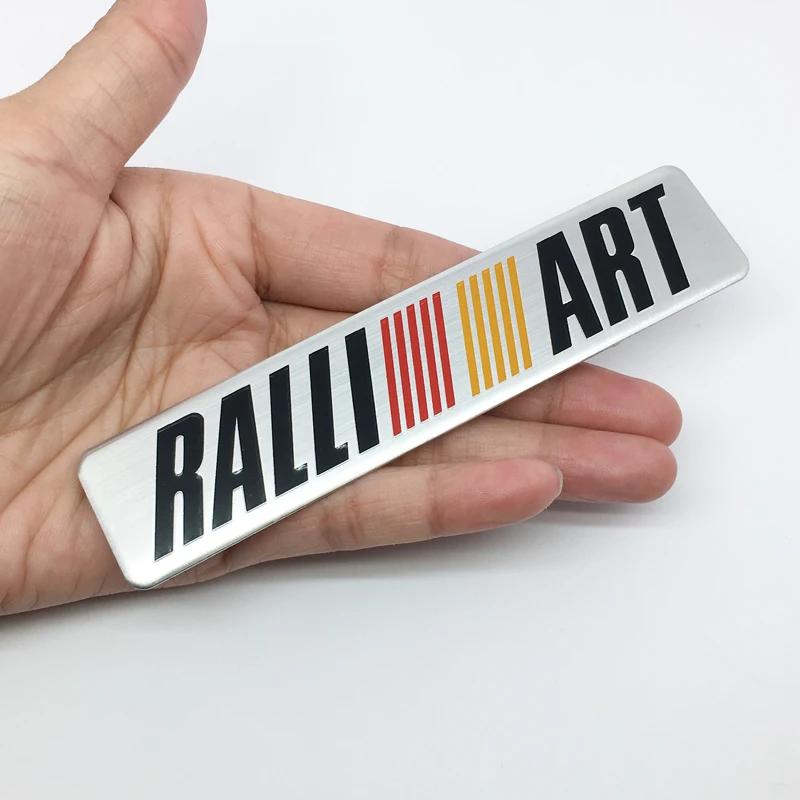 3D Алюминиевая Наклейка Буквы Логотип RALLIART Эмблема Автомобиля Значок Наклейки Аксессуары Для ancer asx outlander pajero galant Mitsubishi