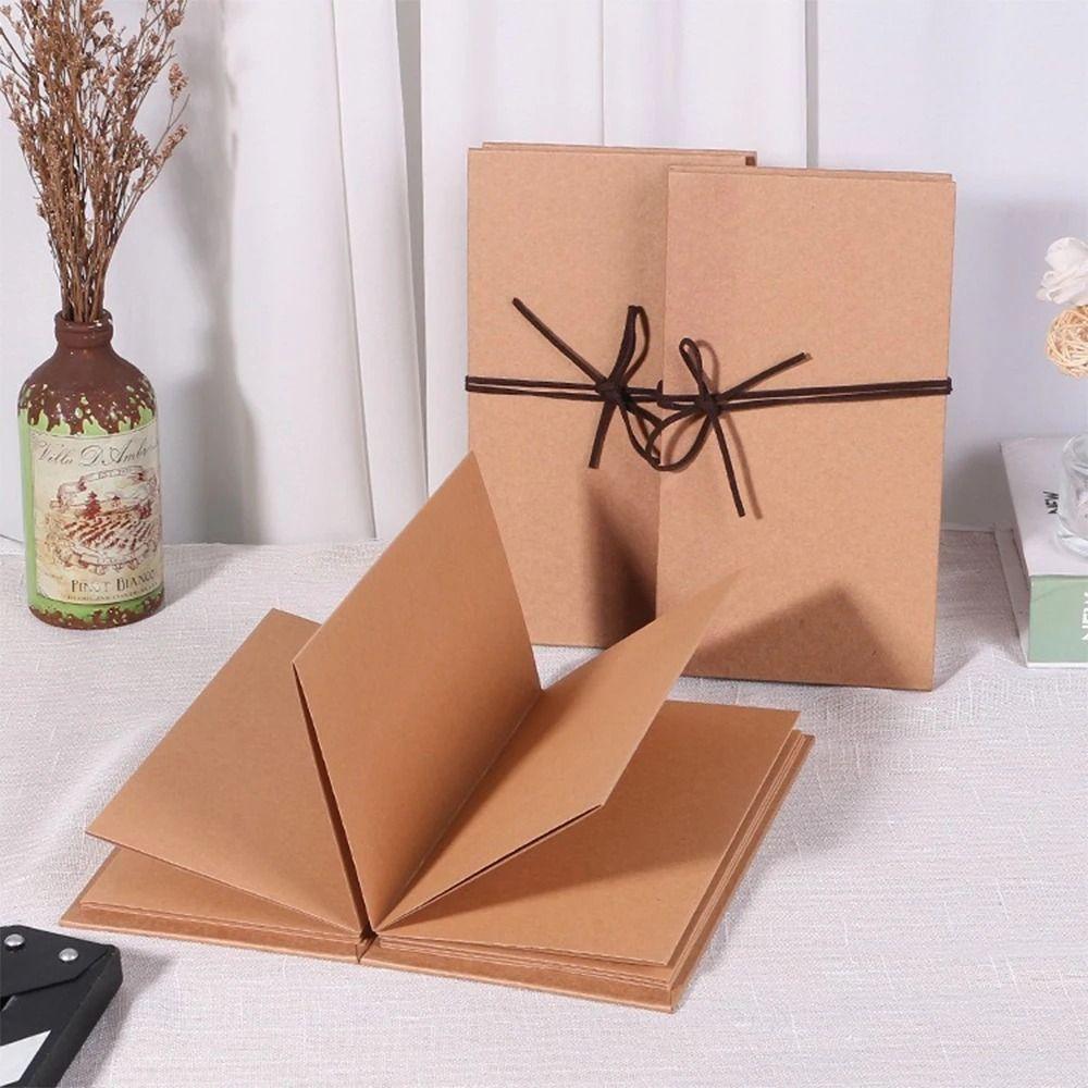 INS Folding Accordion Photo Album Gift Kraft Paper Handcrafts Surprised Photo Book Photocard 10 Page DIY Surprise Gift Birthday