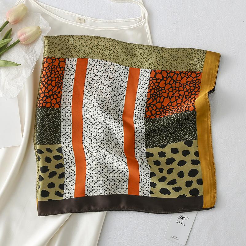 2024 New 70 CM Silk Shirt Decoration Small Square Scarf Fashionable And Versatile Commuting Scarf Neck Protection Scarf