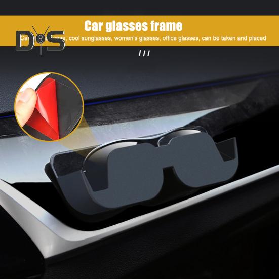 Car Glasses Case Car Sunglasses Storage Holder Self Adhesive with Felt Padding Car Glasses Case Storage Box