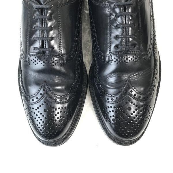 Винтажные кожаные туфли LLOYD с крыльями и полной перфорацией [10/28.5/Черный] Германия(ИСПОЛЬЗОВАЛ)