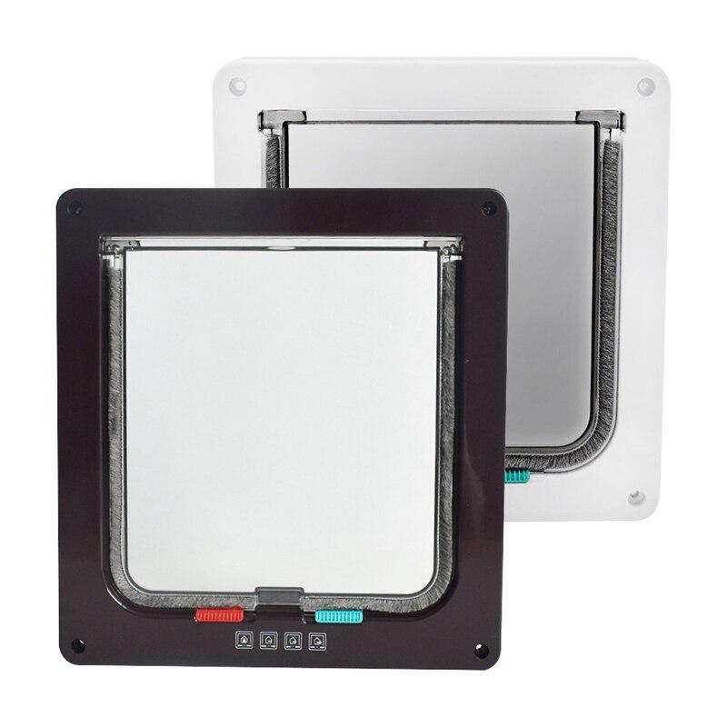 Товары для безопасности домашних животных Пластиковые дверные отверстия для кошек и собак могут контролироваться доступом и направлением (4 варианта)