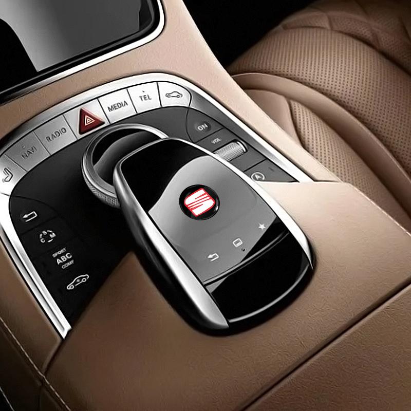 2/4/6 шт. Наклейка на замочную скважину дверного замка автомобиля Эмблема Защитная наклейка для автомобиля для SEAT MK3 Leon 5F Ibiza 5 6 MII Altea Toledo 3 Cordoba Alhambra