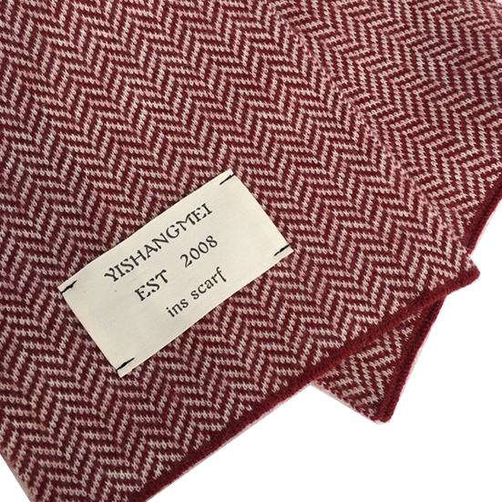 Winter Scarf Thickened Knitted Color Matching Printed Elastic Stay Warm Anti-shrink Lady School Outdoor Scarf Clothes Accessories