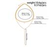 KunJoe Vintage 18K Gold Gold Plated Multiple Layers Stainless Steel Chain Zircon Water Drop Pendant Necklace Waterproof Jewelry