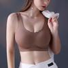 Jelly Rubber Soft Support Large Size Full Cup Without Steel Ring Underwear Without Scar Adjustable Underwear Breasts Collect Side Breasts