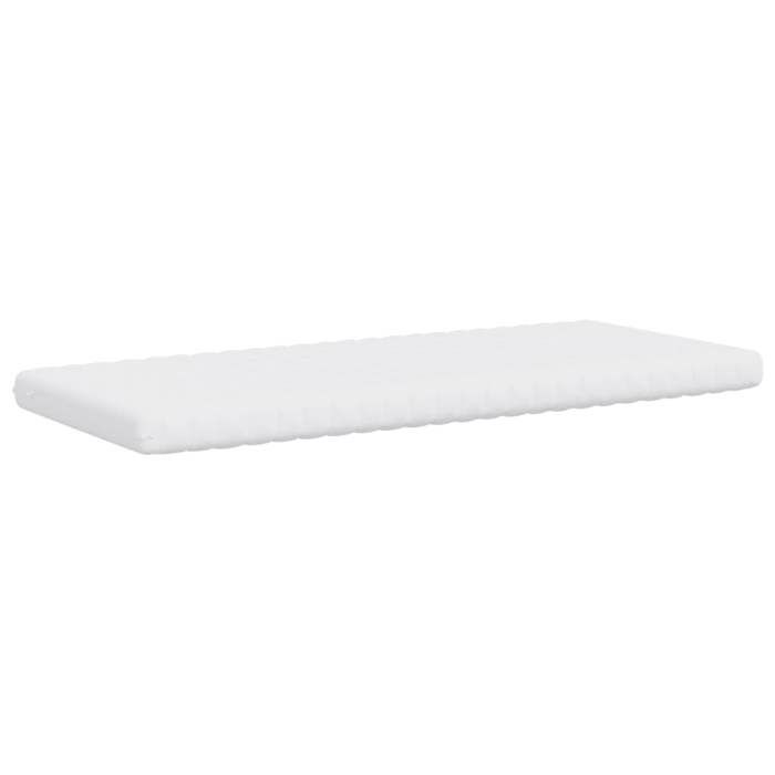 VidaXL Matelas en mousse blanc 90x200 cm 7 zones dureté 20 ILD,matelas de lit,matelas rafraîchissant,matelas souple,356352