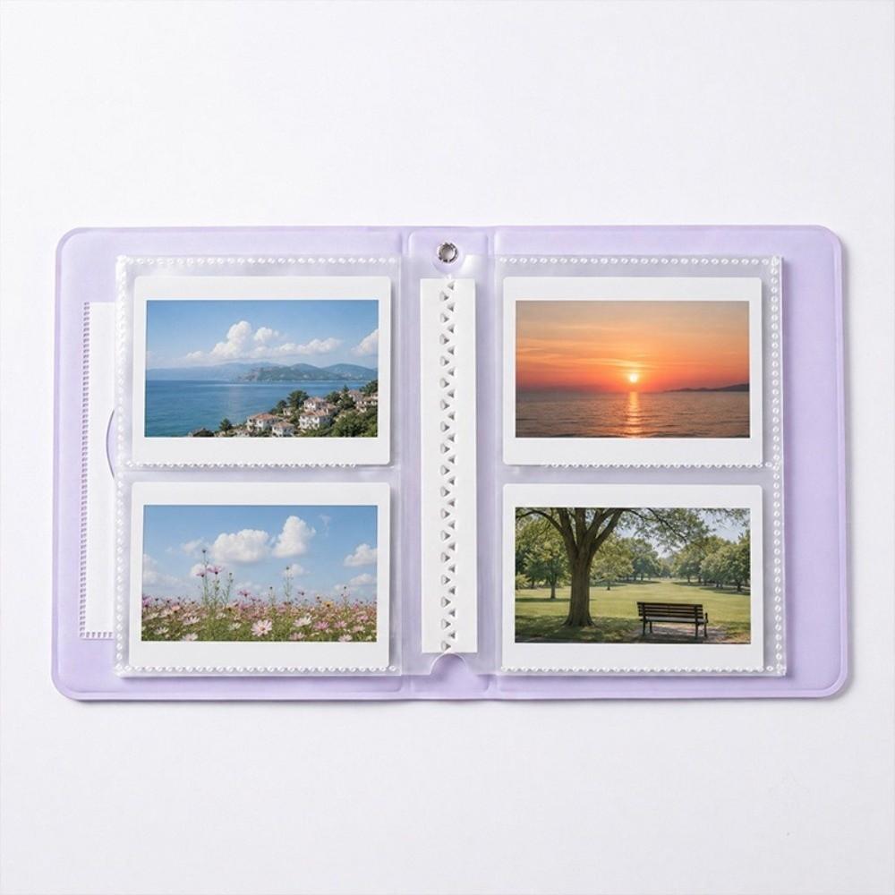 Macaron Card Book Heart Cutout Card Holder Portable Photo Binder Kpop Card Keep