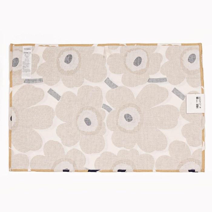 Marimekko Tea Towels, 2-Pack, Unikko, Off-White, Beige, Dark Blue, 069803 185(75095-185)