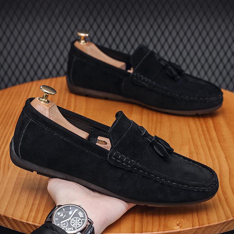 Shoes for Men 2024 New Fashion Casual Leather Shoes Outdoor Soft Sole Driving Shoe Designer Moccasins Comfortable Loafers