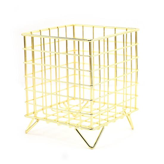 Железная полка для хранения, полая большая вместительная корзина для хранения из нержавеющей железной проволочной сетки, домашний офис, ванная комната, настольный чехол-органайзер