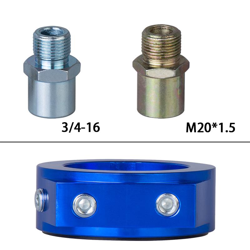 Oil Filter Cooler Sandwich Plate Adapter M20*1.5 and 3/4-16 Universal Oil Adapter Car Meter