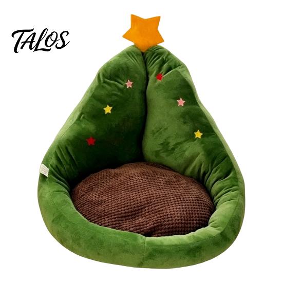 Christmas Sloth Cushion Tree Shaped Seat with Backrest, Soft Crystal Velvet Throw Decorative Star Topped Pillow Pillow, Comfortable Pad for