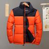 Мужская хлопковая куртка Yousheng с воротником-стойкой, длинным рукавом, пэчворк, хлопковая набивка, с карманами, застежка-молния, ветрозащитные манжеты, хлопковая верхняя одежда