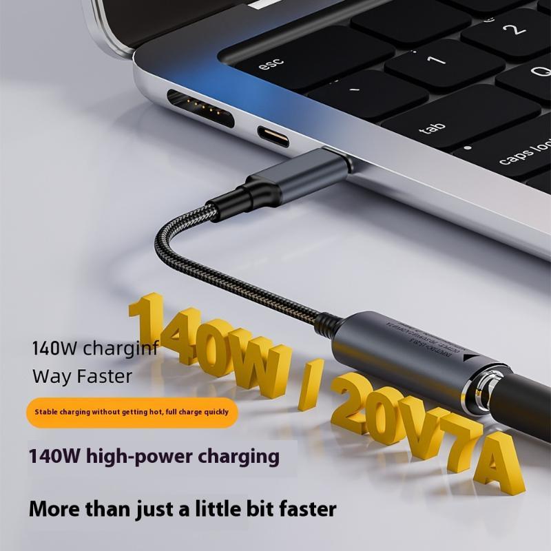 1 шт. Кабель для быстрой зарядки Для Macbook Huawei 140 Вт Универсальный для ноутбука 5 В 9 В 20 В DC Разъем-мама на USB Type-C PD Преобразователь адаптера питания