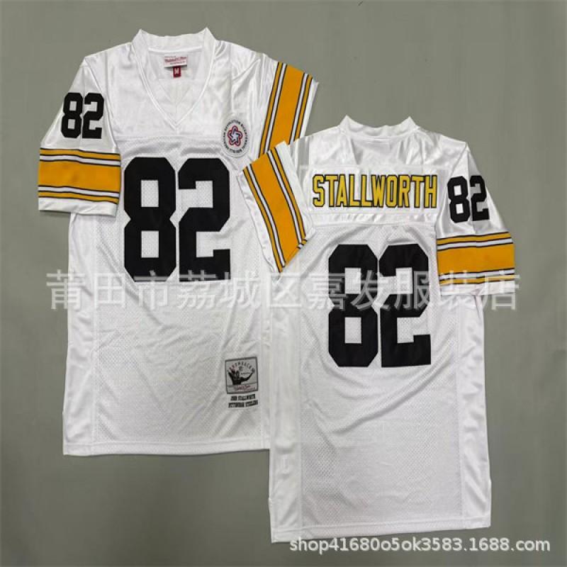 Pittsburgh Steelers Retro NFL Football Jersey Men Cotton Team Sport Uniform Fan Wear