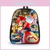 Fun Mario Cartoon Graphics Children School Bag With Lightweight Material Oxford