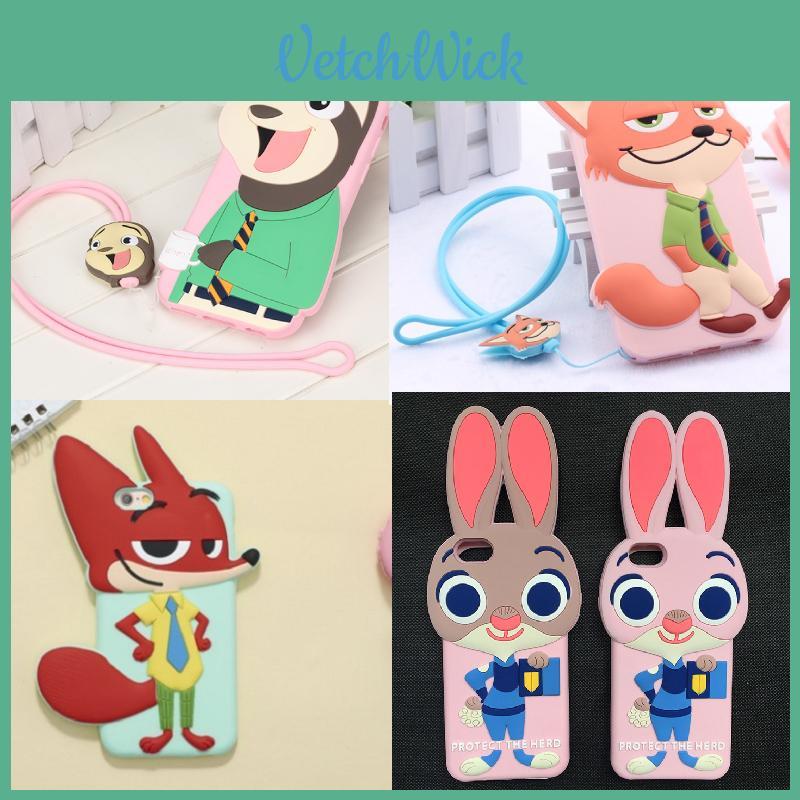 Для iPhone 5 5s 6 6plus Zootopia Джуди Хоппс Ник Уайлд Силиконовый чехол для телефона с прочным дизайном для детей и подростков