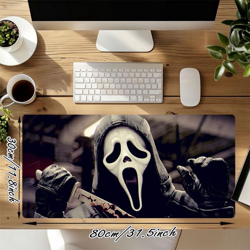 Ghostface Xl Gaming Mouse Pad Nonslip Rubber Base Stitched Edge Waterproof Desk Mat For Pc Laptop Gamer Office Computer Accessories C929530