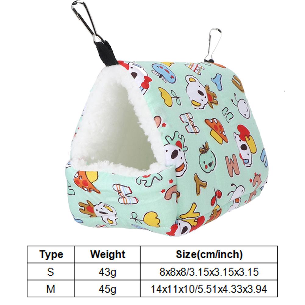 Green Winter Hamster Warm Hammock Hanging Bed House Nest for Small Pets Squirrel Sugar Glider Rabbit Guinea Pig