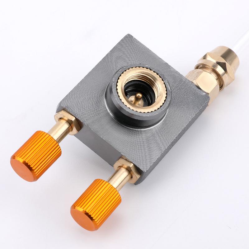 Outdoor Gas Can Refill Valve Adapter with Guide for Liquefied Gas Tanks