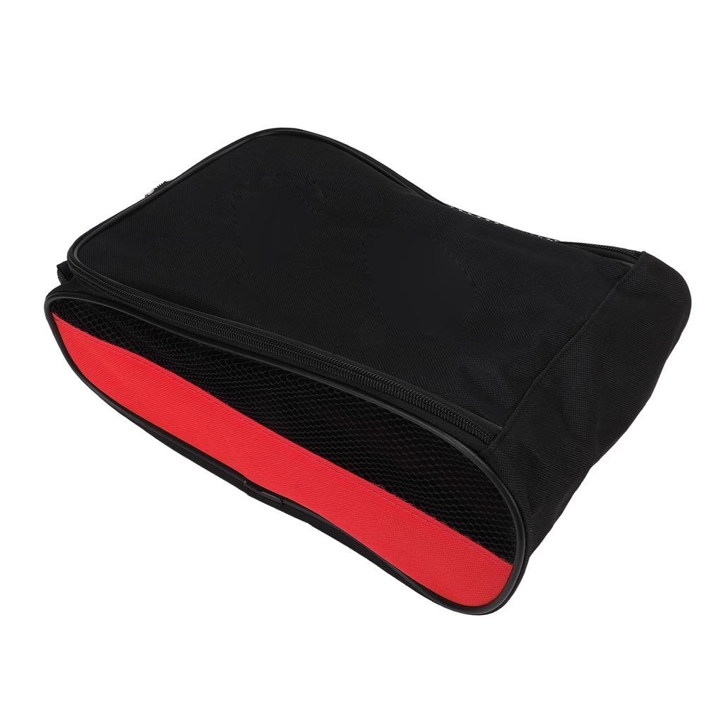 Dominant 1 Golf Shoe Bag Sports Gear Carring Pouch Golf Travel Storage Bag with Ventilation for Outdoor(Black Red )