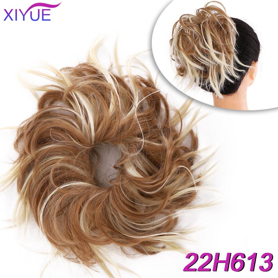 Синтетический шиньон, грязная резинка для волос, резинка для волос, пучок, вьющаяся прическа, шиньон, высокотемпературная накладная резинка для волос, пончик, накидка, хвостик