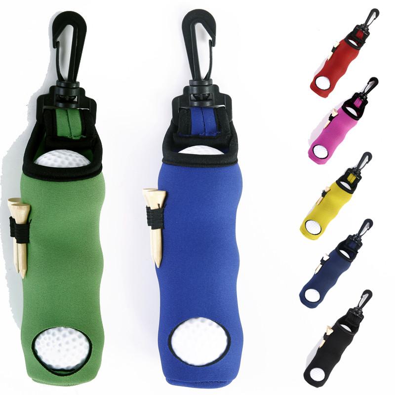 Portable Golf Small Waist Packing Bag 3 Balls + 3 Tee Small Accessory Bag