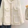 Fragrant Mink Style Short Coat: Spring/Autumn/Winter Socialite Loose Knit Cardigan