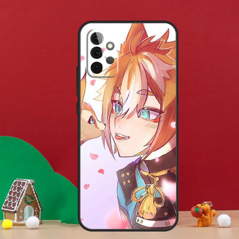 Чехол Genshin Impact Горо для Samsung Galaxy A17 A06 A16 A56 A36 A54 A34 A14 A52 A32 A13 A23 A33 A53 A15 A35 A55