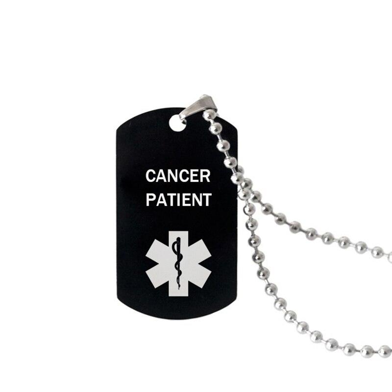 Медицинское оповещение-кулон, ожерелье диабетического типа, астма, болезнь сердца, ожерелья из нержавеющей стали для женщин и мужчин, модные аксессуары для медицинского оповещения