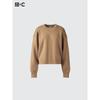 Uniqlo Японский гладкий хлопковый свитер с круглым вырезом