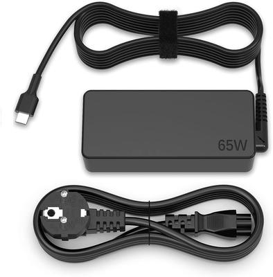65-ваттное USB-C зарядное устройство для Lenovo Thinkpad T480 T490 T495 T580 T590 L380 L390 L480 L580 E480 E590 Type-C ноутбука