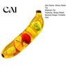 Tension Relief Toys Stress Banana Squeeze Toy, Clear Fake Sensory Improve Toy Concentration & Relieve Tension, Soft Stretchy Fruit Fidget Office Desk