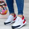 Women's Lace-up Sneakers, Outdoor Walking Shoes, Plus Size, Solid Color, Stylish, New Spring Women Shoes 36-43