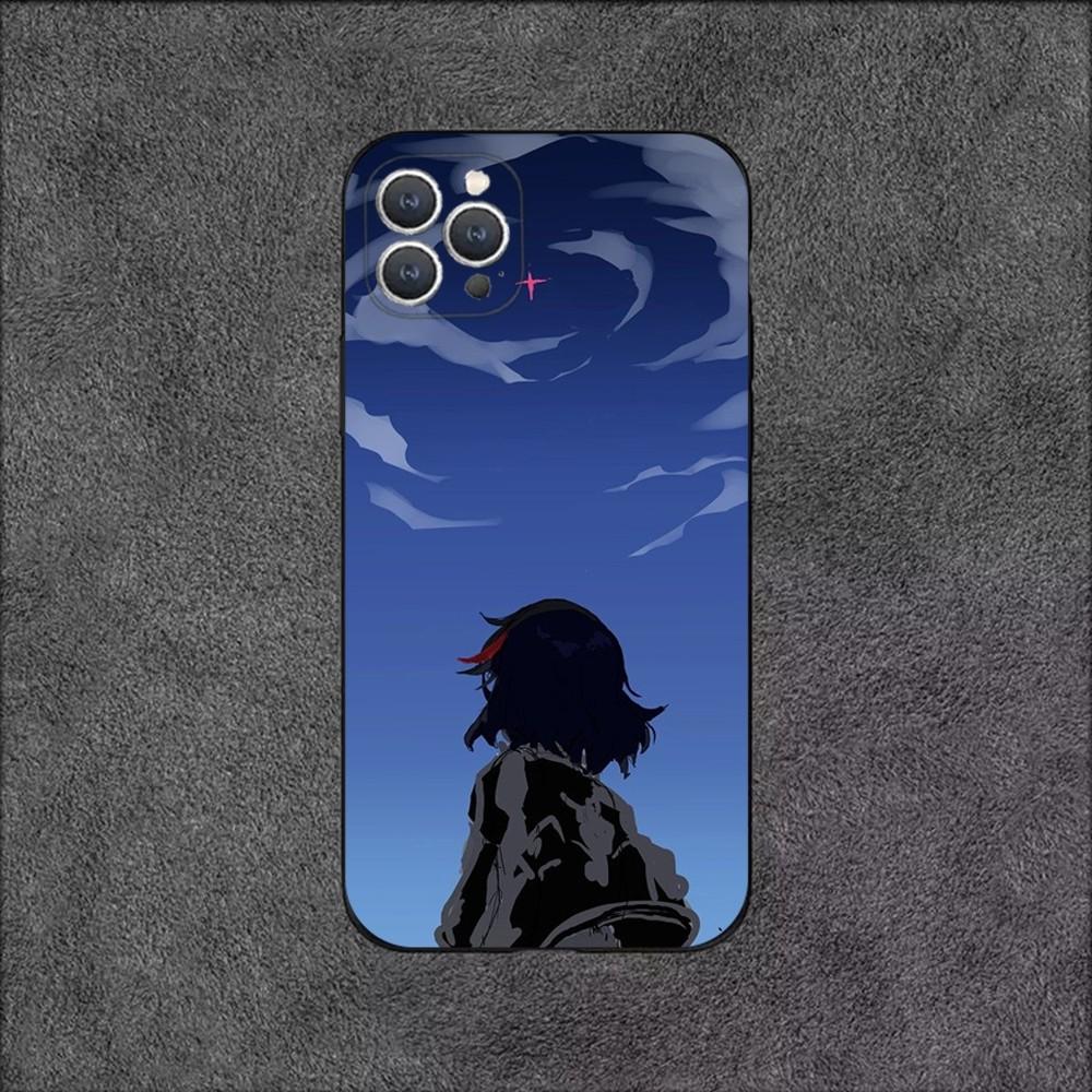 КРУТЫЙ Чехол для телефона K-Kill La Kill Для iPhone 16,15,14,13,12,11,Plus,Pro Max,XS,X,XR,SE,Mini,8,7 Мягкий Силиконовый Черный Чехол