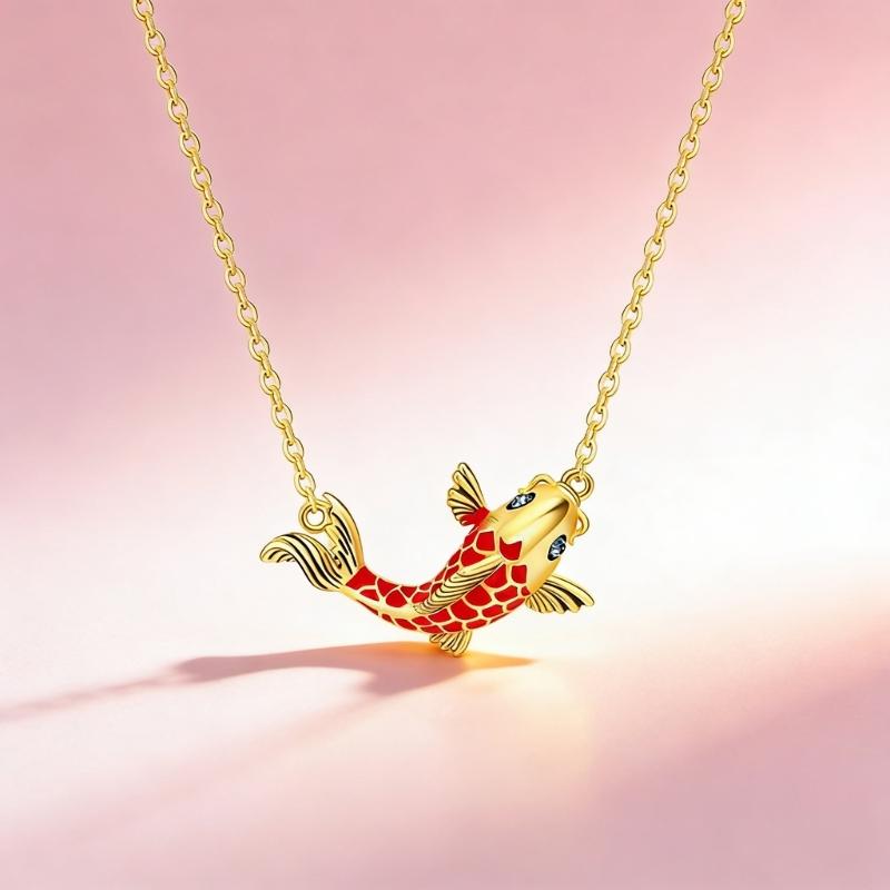 Элегантное Рыбье Ожерелье Сплав Ключичная Цепочка Регулируемая Длина Цепочка На Шею Для Женщин Модные Украшения Подарок