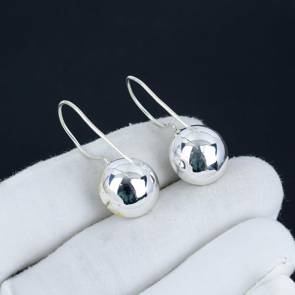 Серьги с натуральными бирюзовыми драгоценными камнями, серьги из стерлингового серебра 925 пробы, серьги-подвески из серебра ручной работы в стиле бохо, подарок на день рождения