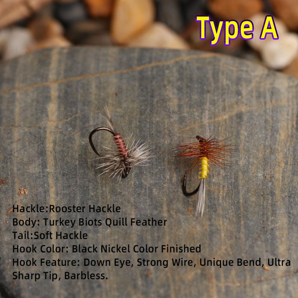 6шт#20 безбородая поденка комаров эмерджер и CDC парашют сухая мушка петух Hackle насекомое приманка для ловли форели хариуса окуня