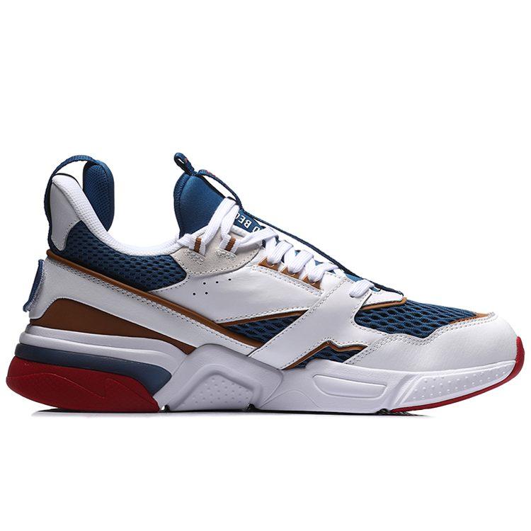 Мужские беговые кроссовки Li Ning 001 Низкие Белый/Синий/Красный AGLN227-7