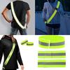 Reflective Waist Belt Sash Polyester Elastic Belt with High Visibility Designs for Night Running Walking Adjustable