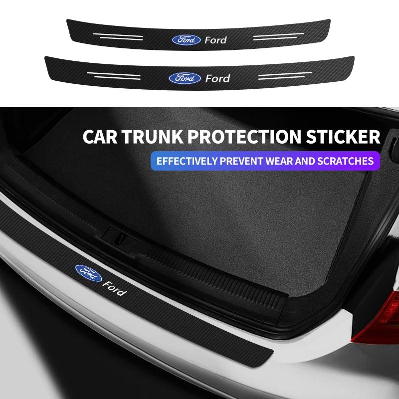Новые наклейки-защитники багажника автомобиля из углеродного волокна для Ford Focus 2 MK1 MK3 Mondeo MK4 Fiesta MK7 Fusion Kuga Ranger Explorer 5 Figo