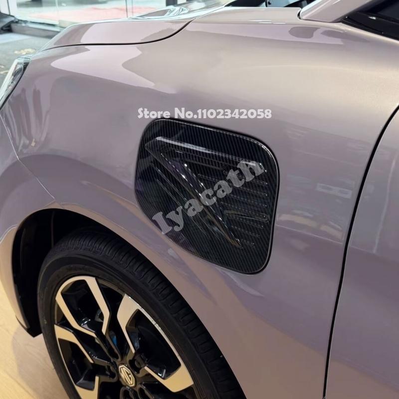 For MG 4 MG4 EV 2025 2026 ABS carbonfiber black Exterior door handle bowl cover charge panle rearview mirror cover Accessories