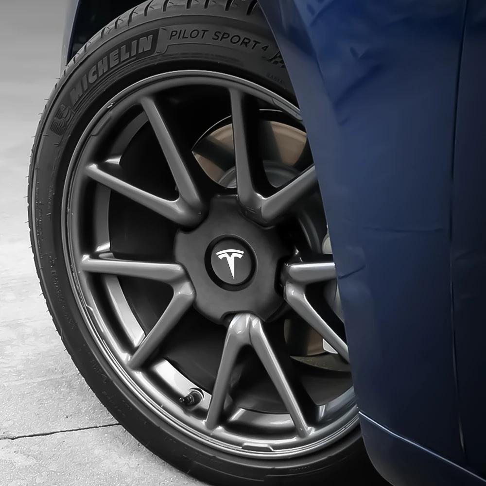 Автомобильная наклейка 2025 Горячая для Tesla 18-дюймового колеса Модель 3 2017 2018 2019 2020 2011 2012 2023 Колпачки центральной ступицы колеса автомобиля Обод шины Ступица C